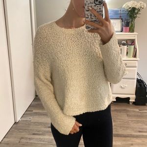 L.A. Hearts Fuzzy White Sweater